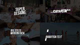 Big Titles Pack After Effects