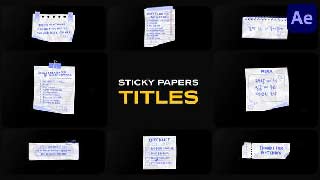 Sticky Papers Titles for After Effects