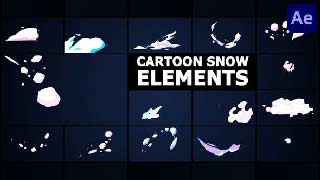 Cartoon Snow Elements After Effects