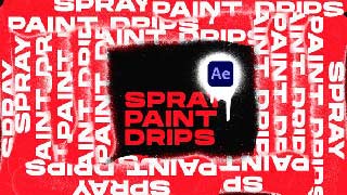 Spray Paint Drips Transitions VOL 1 After Effects