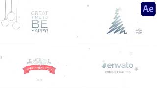 Merry Christmas Typo After Effects