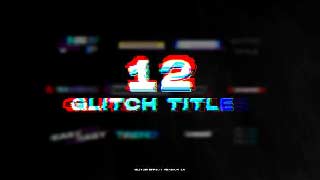Glitch Titles After Effects