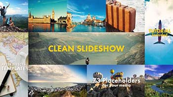 افترافکت Clean Slideshow-19336413