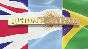 افترافکت Custom Flag Pack-15965450