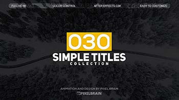 پروژه افترافکت Simple Titles-19626743