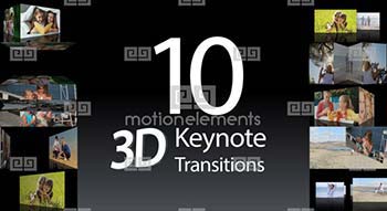  افترافکت 10 Keynote 3D Transitions-10297000