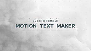 افترافکت Motion Text Maker-18119422