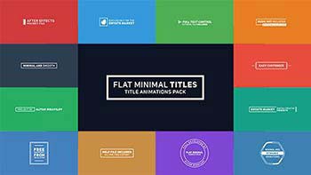 پروژه افترافکت Flat Minimal Titles-19421285