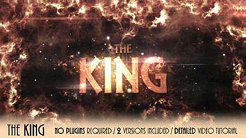 پروژه افترافکت The King-19489473