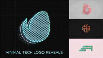 پروژه افترافکت Minimal Tech Logo-19792269