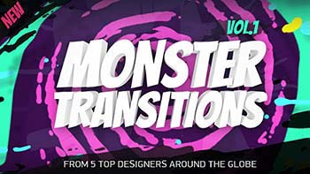 پروژه افترافکت Monster Transitions-19696211