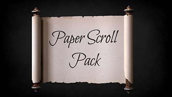 پروژه افترافکت Paper Scroll Pack-11892029