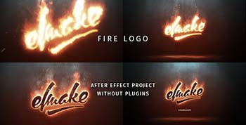 پروژه افترافکت Fire Logo-19209644