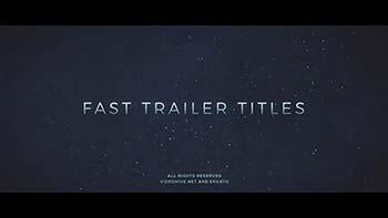 پروژه افترافکت Fast Trailer-19579243