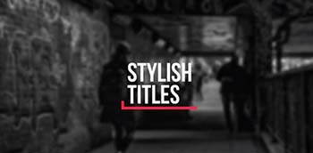 پروژه افترافکت Stylish Titles-22