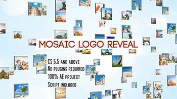 پروژه افترافکت Mosaic Logo Reveal-19756238