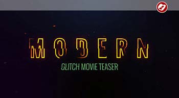 افترافکت Modern Glitch Movie Tease-10101657