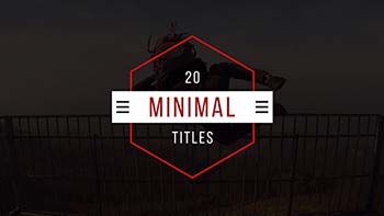 پروژه افترافکت Minimal Titles-189505389