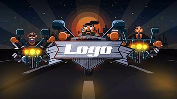 Cartoon Biker Logo-68364