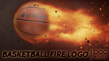 Basketball Fire Logo-19568935