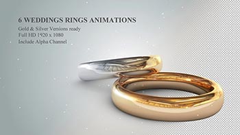 6 3D Wedding Rings-19774796