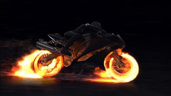 Motorcycle Fire Reveal-22659715