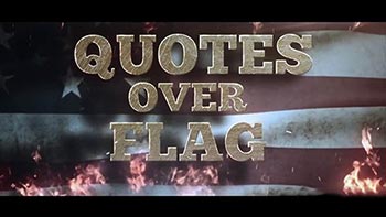 Quotes Over Flag-125001