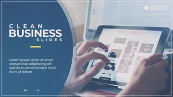 Clean Business Slides-138430