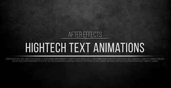 Hightech Text Animations-236709
