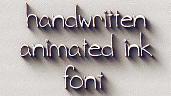 Animated Ink Font-12001699