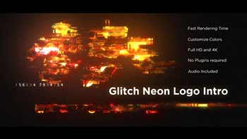 Glitch Neon Logo-25854699