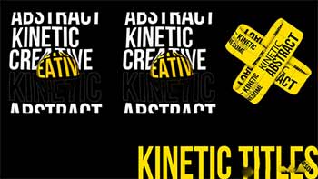Abstract Kinetic Titles Typography-485579