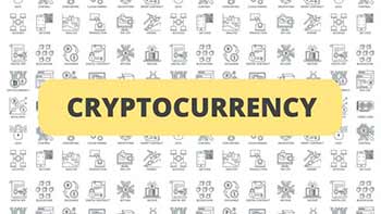 Cryptocurrency Outline Icons 