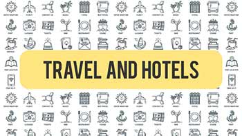 Travel And Hotels - Outline Icons