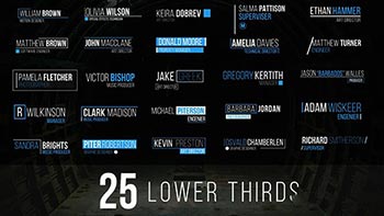 25 Lower Thirds-140190