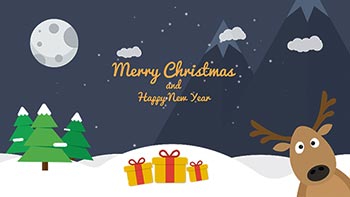 Cartoon Christmas Postcard-13854427