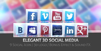 Elegant 3D Social-6461079