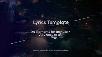 Lyrics Template and Elements-22691939