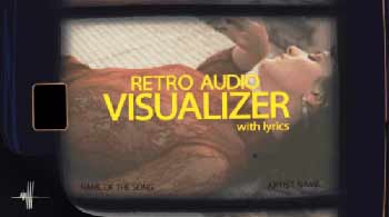 Retro Audio Visualizer With Lyrics-764539