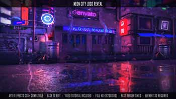 Neon City Logo Reveal-27877026