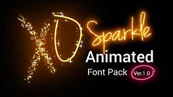 Sparkle Animated Font Pack-21008308