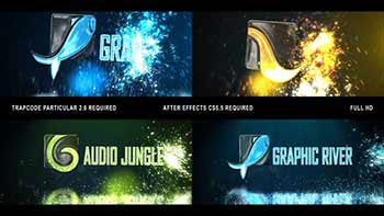 Glowing Particals Logo-24003431