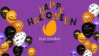 Happy Halloween Balloon Logo-28863311