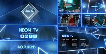 Neon TV Broadcast Package-12318357