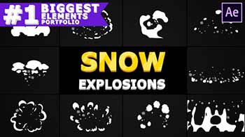 Cartoon Snow Explosions-29611073