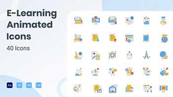Animated Online Education Icons-29704265
