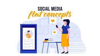Social media Flat Concept-29800503