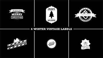 Winter Vintage Labels-13873625