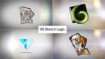 Clean 3D Sketch Logo-29810907