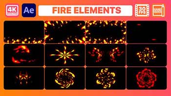 Fire Elements And Backgrounds-30375515